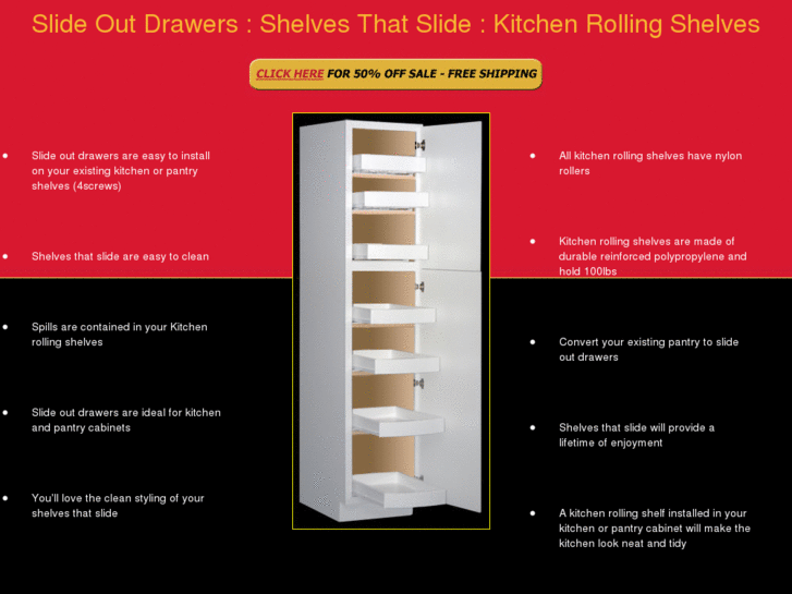 www.slideoutdrawersshelvesthatslidekitchenrollingshelves.com