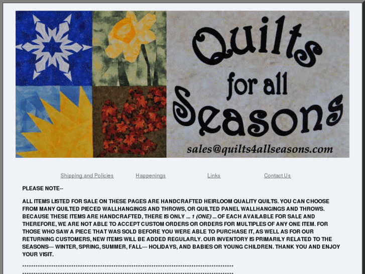 www.quilts4allseasons.com