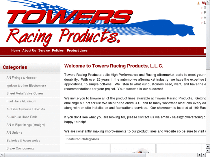 www.towersracingproducts.com