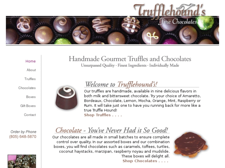 www.trufflehoundsfinechocolates.com