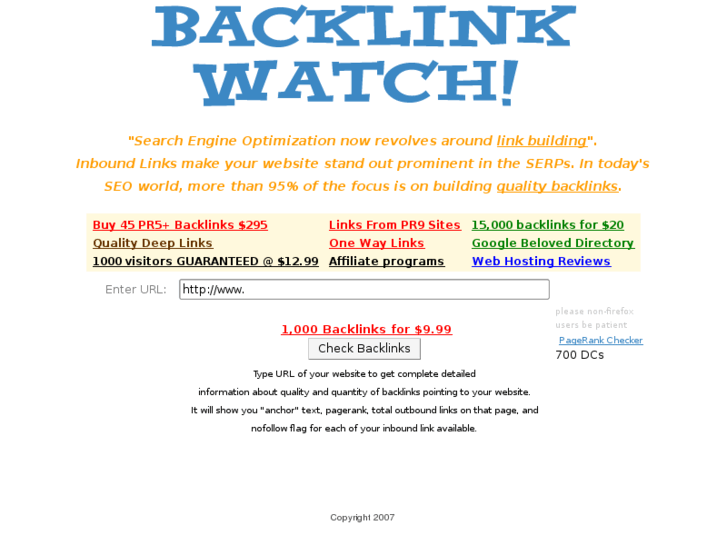 www.backlinkwatch.com