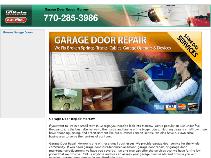 www.garagedoorrepairmorrow.com