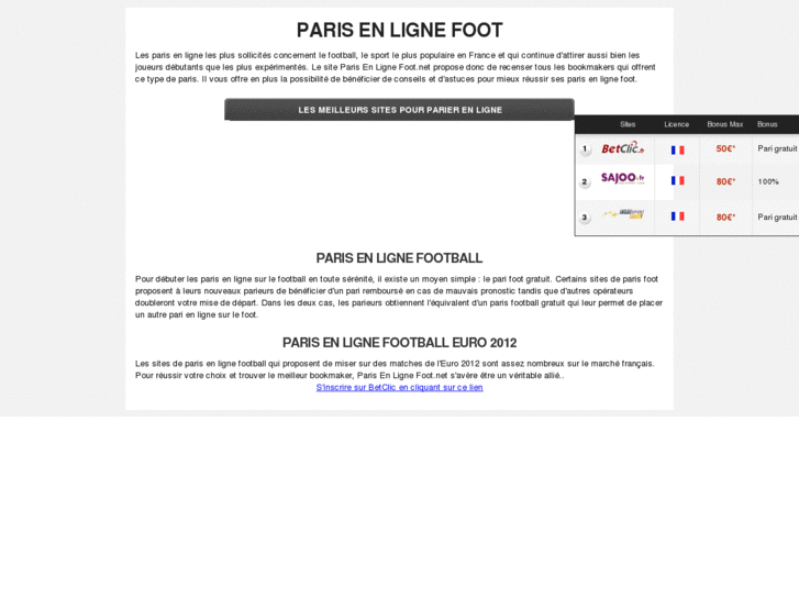 www.parisenlignefoot.net