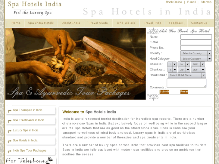 www.spahotelsindia.com