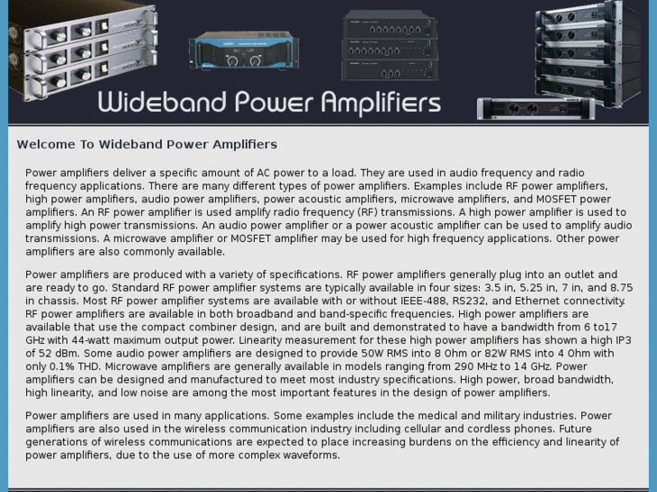 www.widebandpoweramplifiers.com