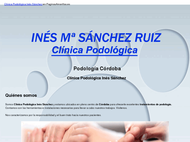 www.clinicapodologicainessanchez.com