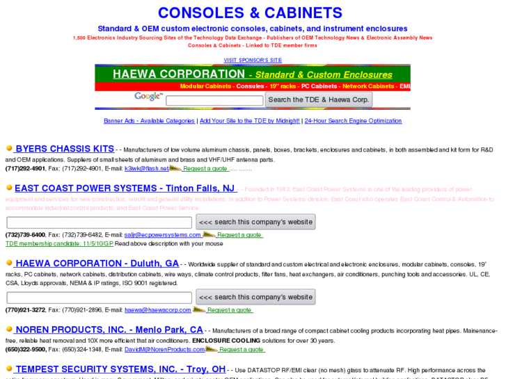 www.consolesandcabinets.com