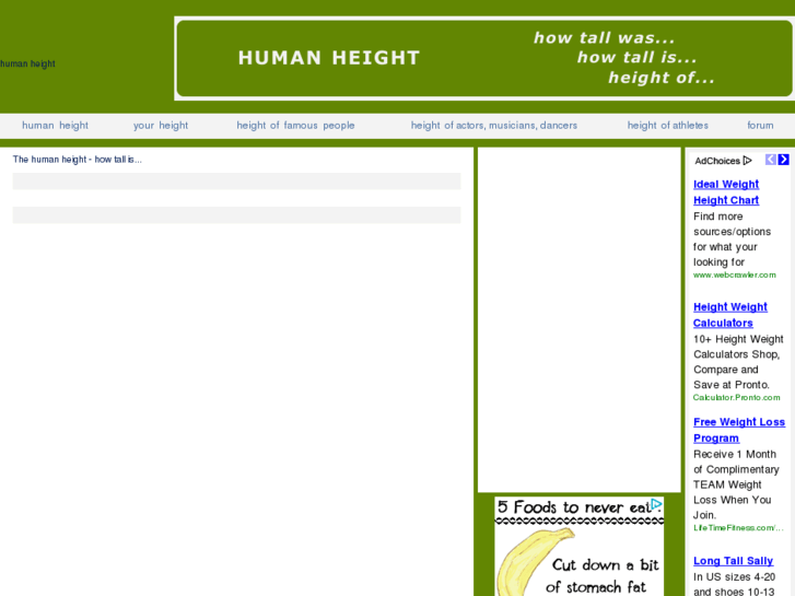 www.humanheight.net