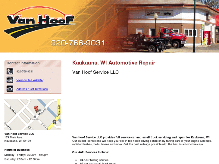 www.vanhoofautoservice.net