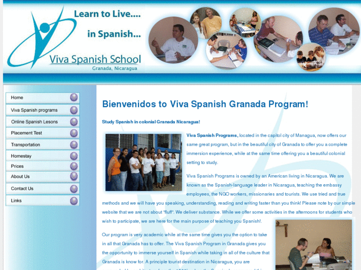 www.vivaspanishgranadanicaragua.com