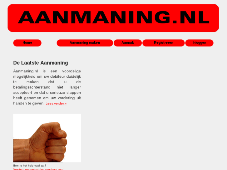 www.aanmaning.nl