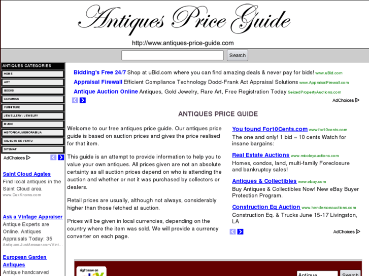 www.antiques-price-guide.com