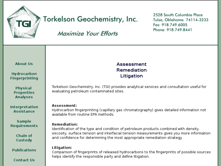 www.torkelsongeochemistry.com