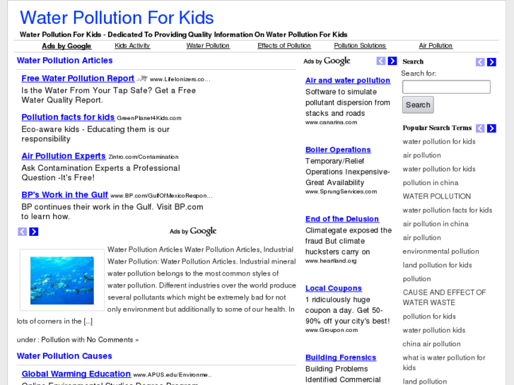 www.waterpollutionforkids.com