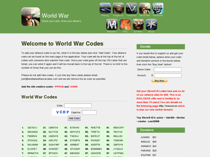 www.worldwaralliancecodes.com