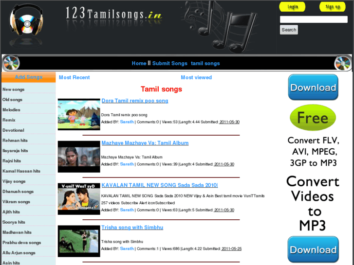 www.123tamilsongs.in