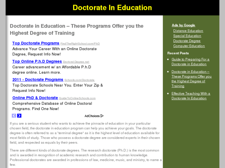 www.doctorateineducation.org