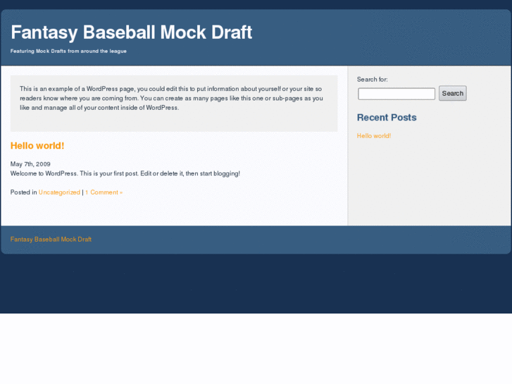 www.fantasybaseballmockdraft.net