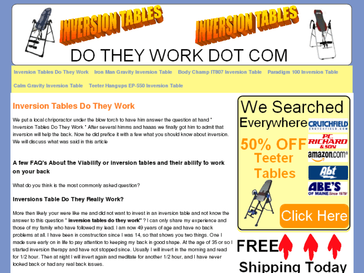 www.inversiontablesdotheywork.com