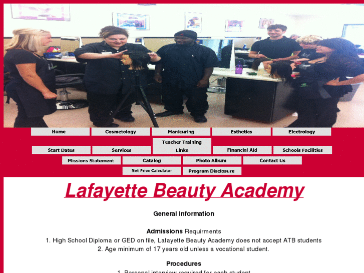 www.lafayettebeautyacademy.com