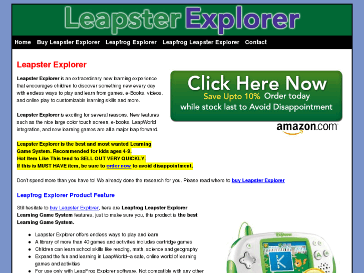 www.leapsterexplorerlearninggame.org