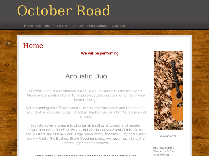 www.octoberroadacoustic.com