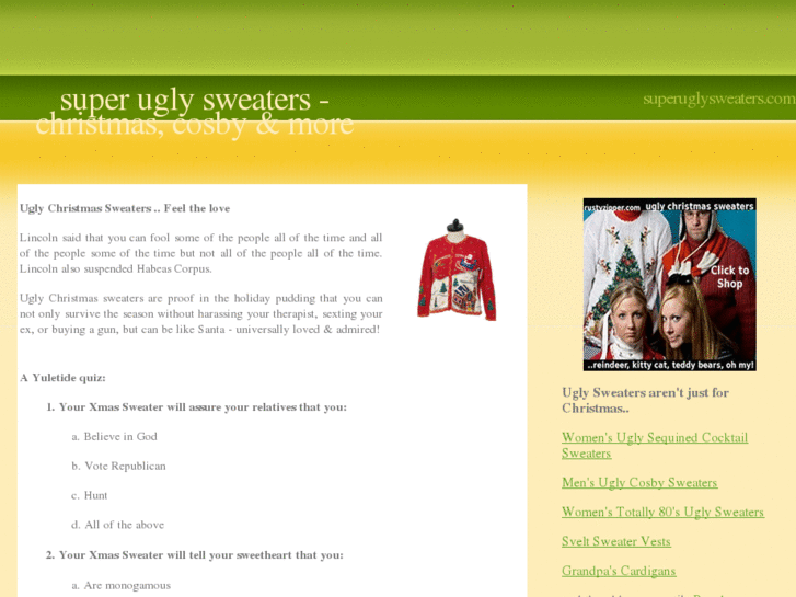 www.superuglysweaters.com