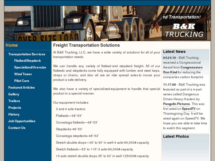 www.bk-trucking.com