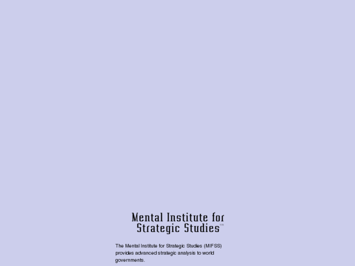 www.mentalinstituteforstrategicstudies.com