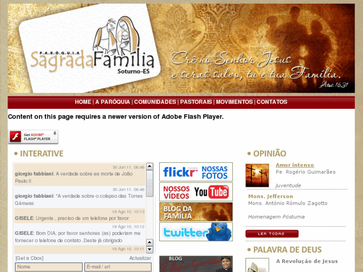 www.paroquiadasagradafamilia.com