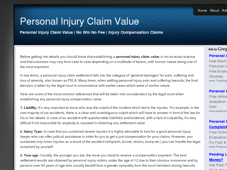 www.personalinjuryclaimvalue.com