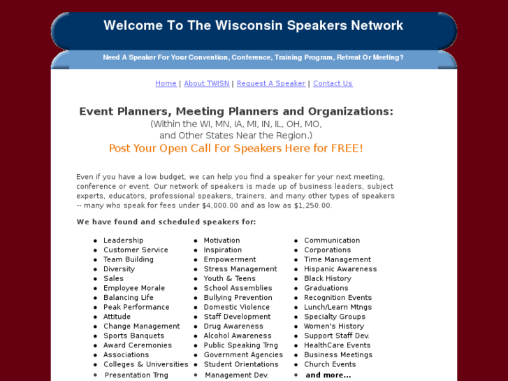 www.wisconsinspeakersnetwork.com