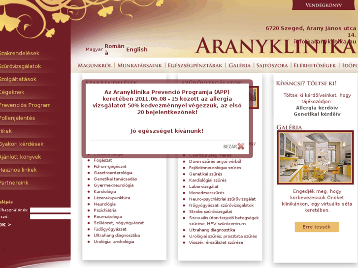 www.aranyklinika.ro