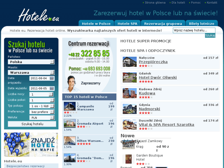 www.hotele.eu