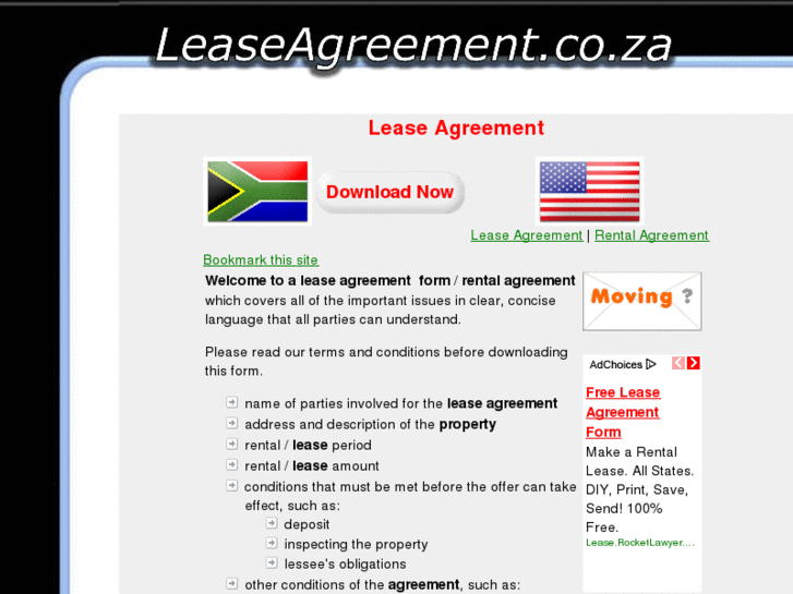 www.leaseagreement.co.za