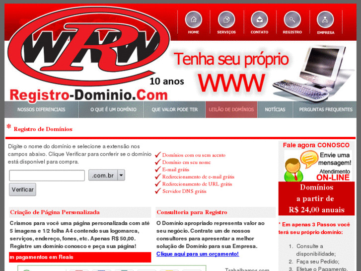 www.registro-dominio.com