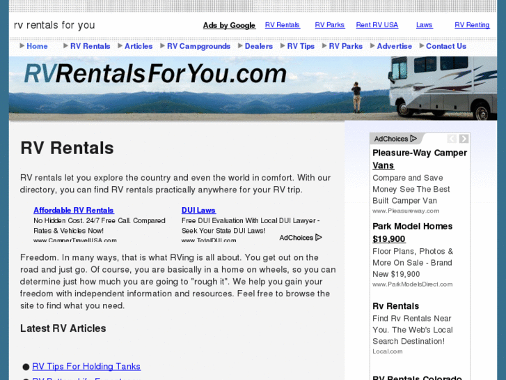 www.rvrentalsforyou.com