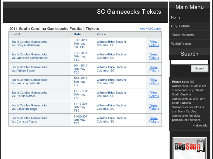 www.scgamecockstickets.com