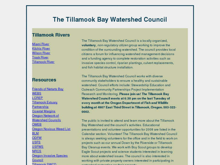 www.tillamookbaywatershedcouncil.net