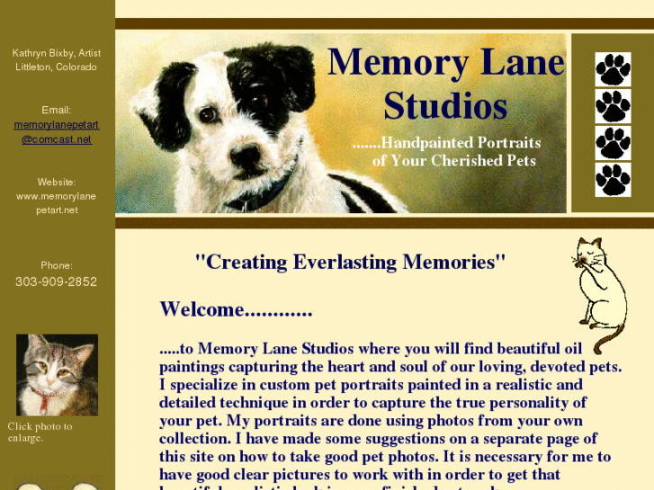 www.memorylanepetart.com