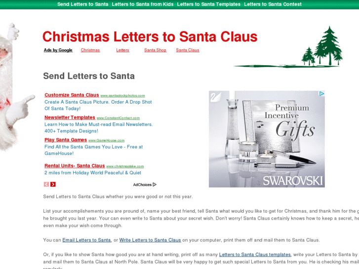 www.santaclauschristmasletters.com