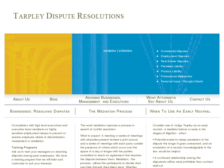 www.tarpleydisputeresolutions.com