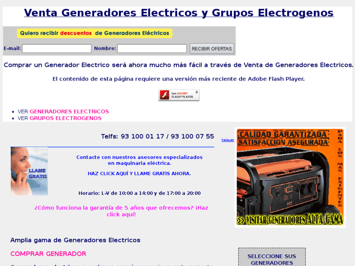 www.ventadegeneradores.es