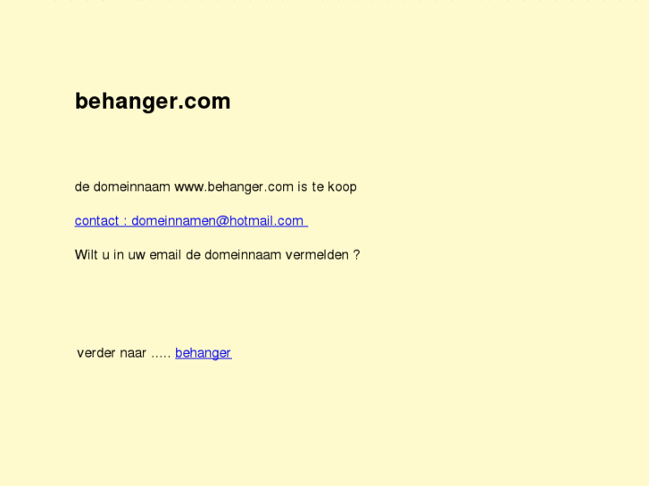 www.behanger.com