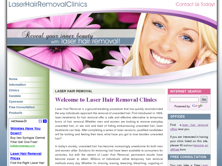 www.laserhairremovalclinics.com