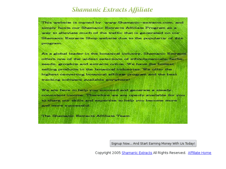 www.shamanic-extracts.biz