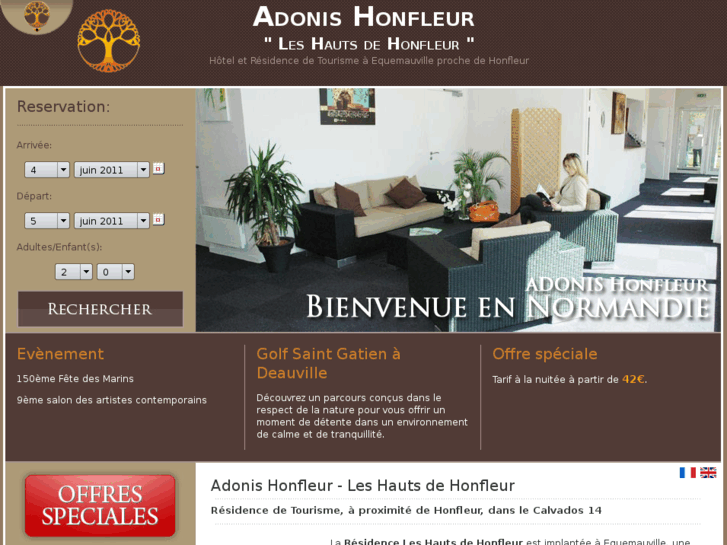 www.adonis-hotel-honfleur.com