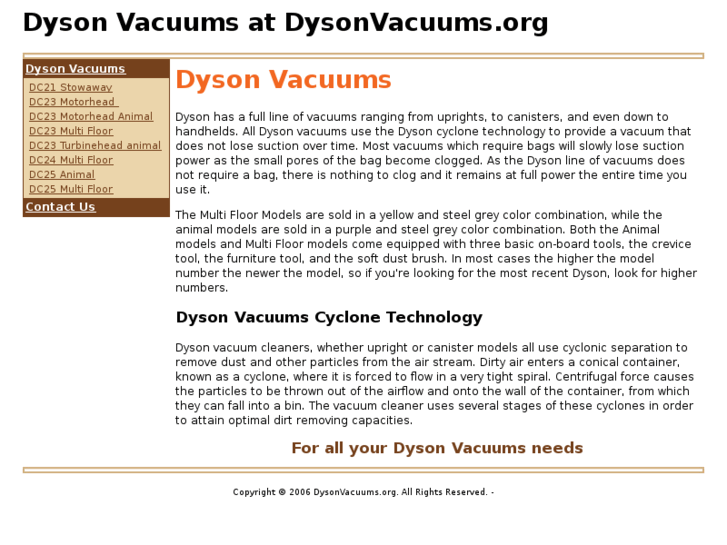 www.dysonvacuums.org