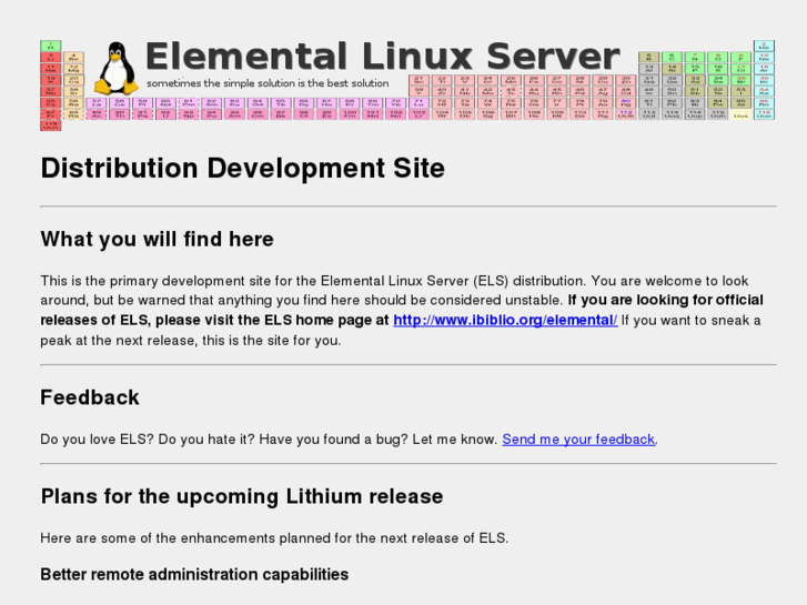 www.elementallinuxserver.org