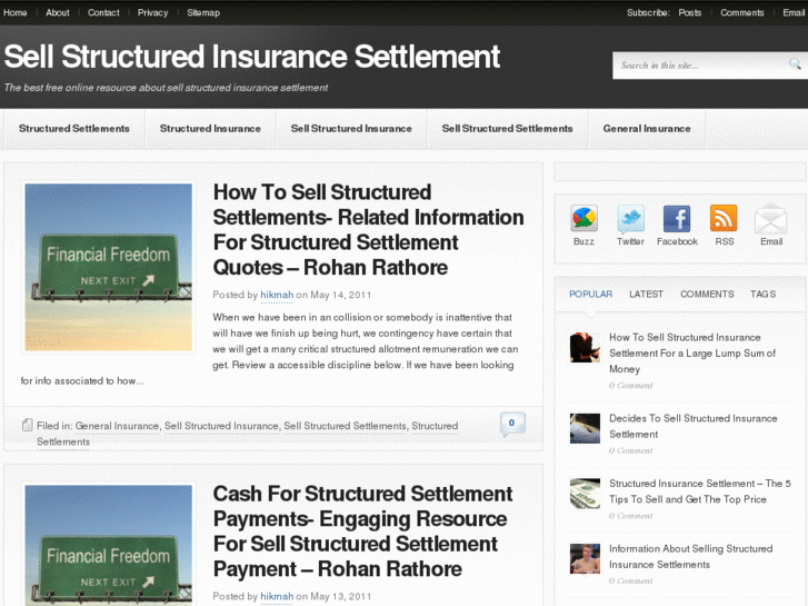 www.sellstructuredinsurancesettlement.biz